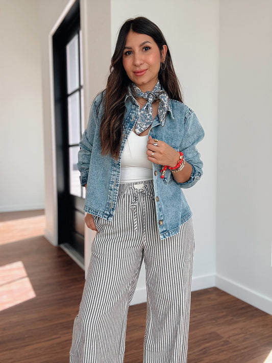 Charlotte Boxy Denim Shirt