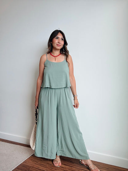 Sage Summer Jumpsuit