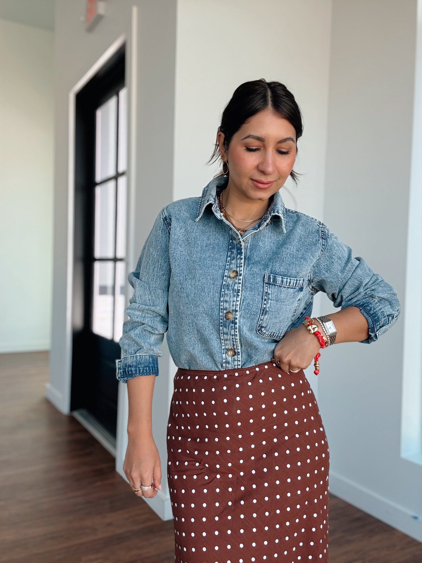 Charlotte Boxy Denim Shirt