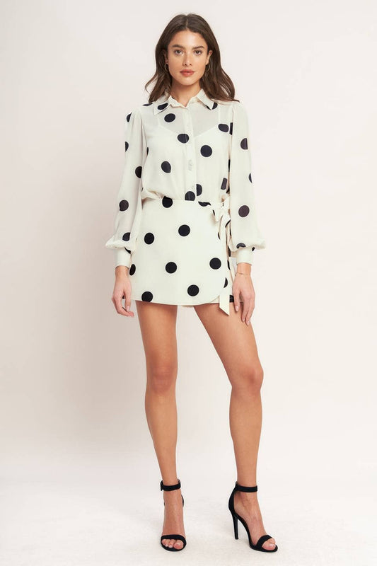 Polka Dot Skort
