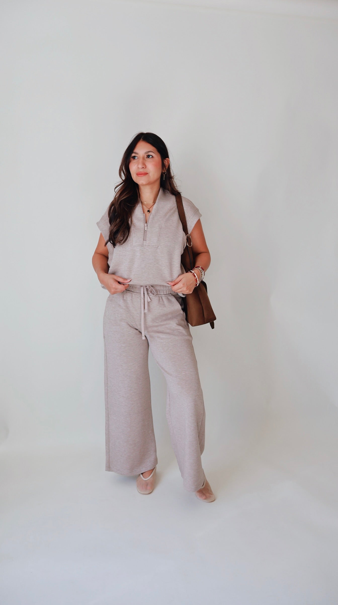 Lux Mocha Leasure Top