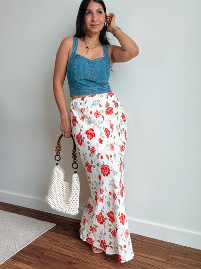 Garden Floral Slip Skirt