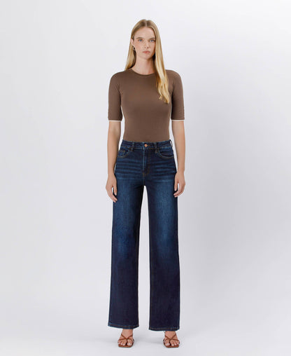 Dark Wash Wide Leg Jeans