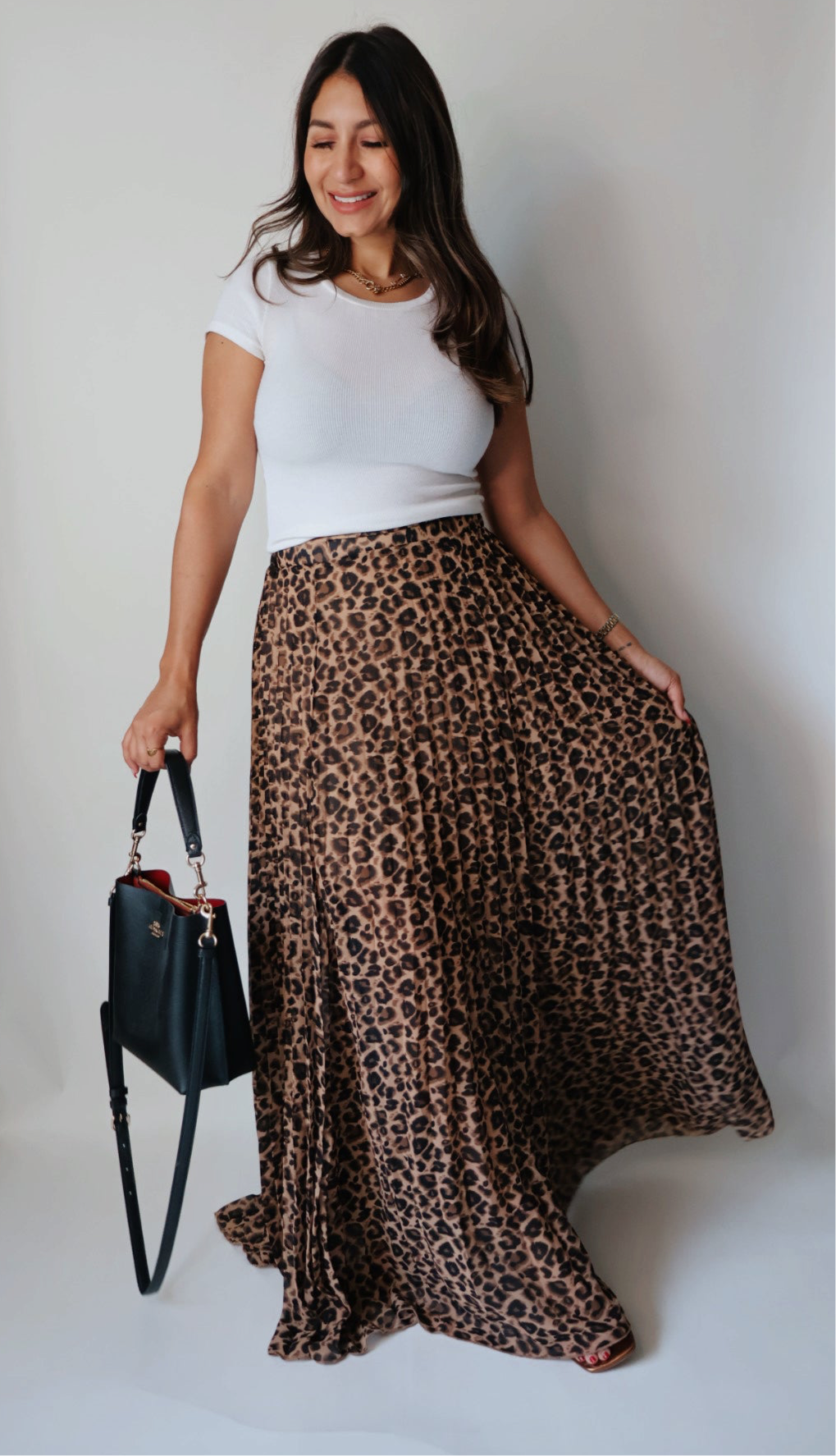 Lola Leopard Print Maxi Skirt