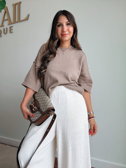 Julia Taupe Sweater