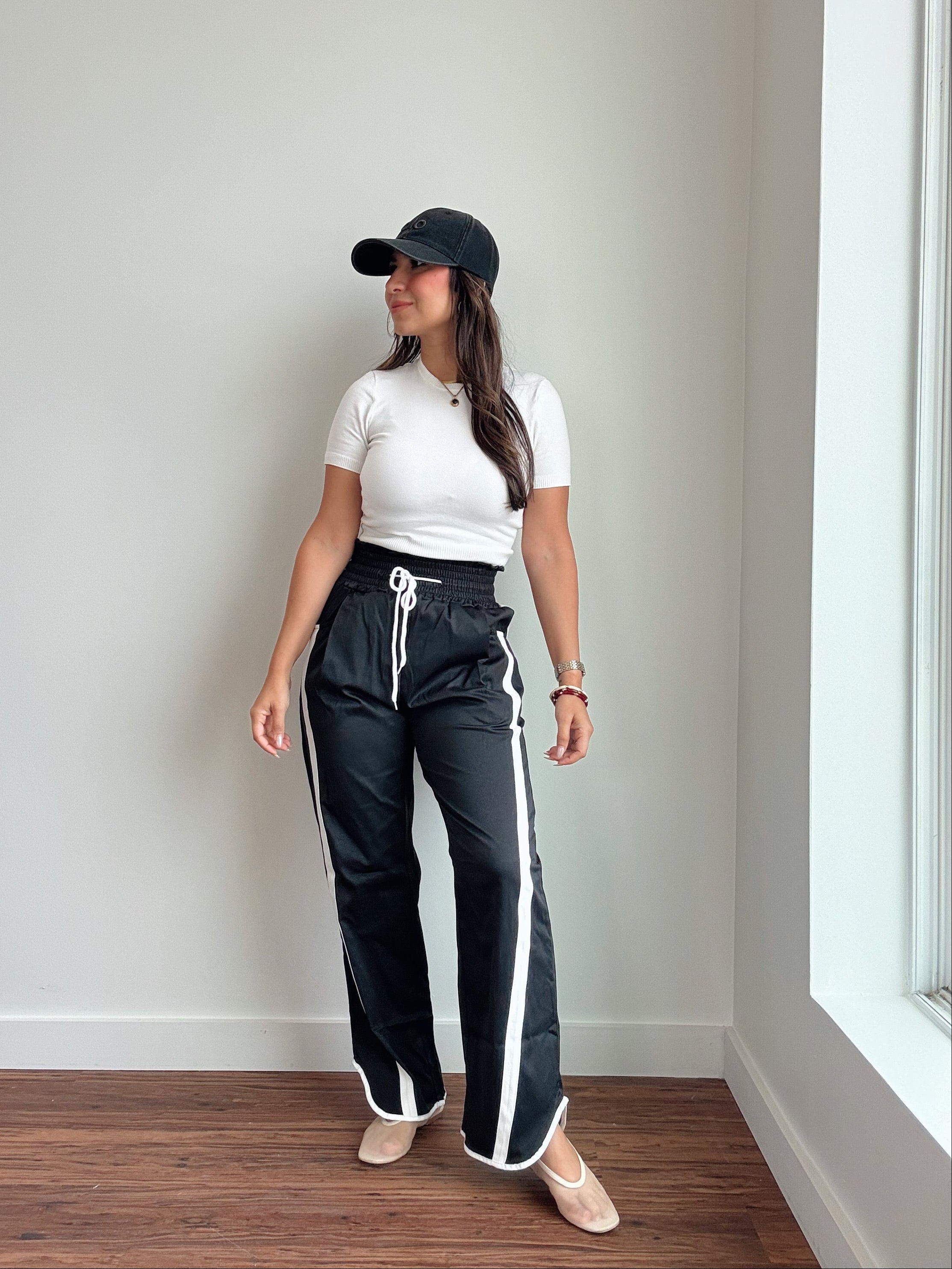 Iconic Black Track Pants – Foxtail Boutique XO