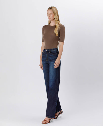 Dark Wash Wide Leg Jeans