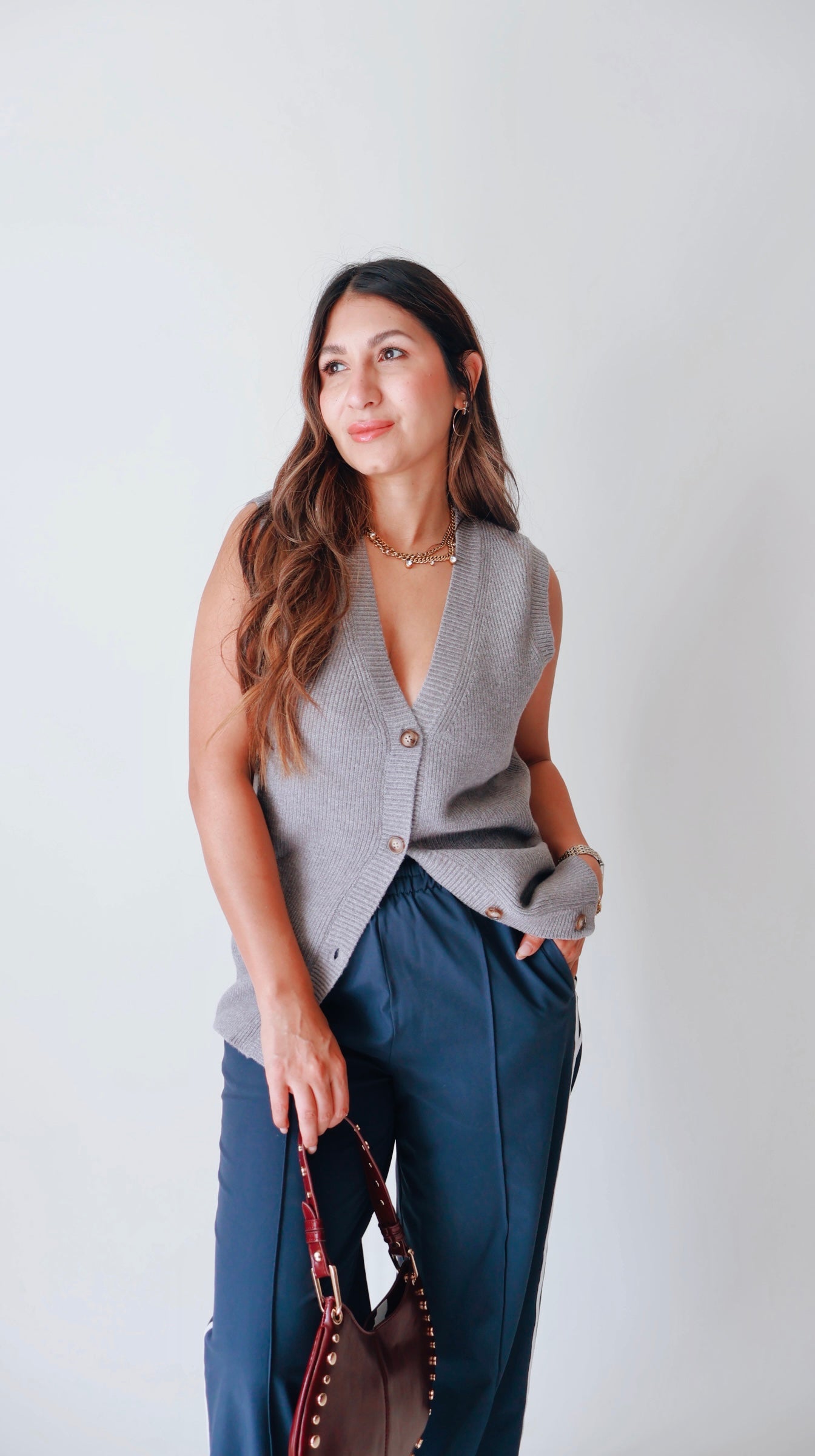 Heather Gray Sweater Vest