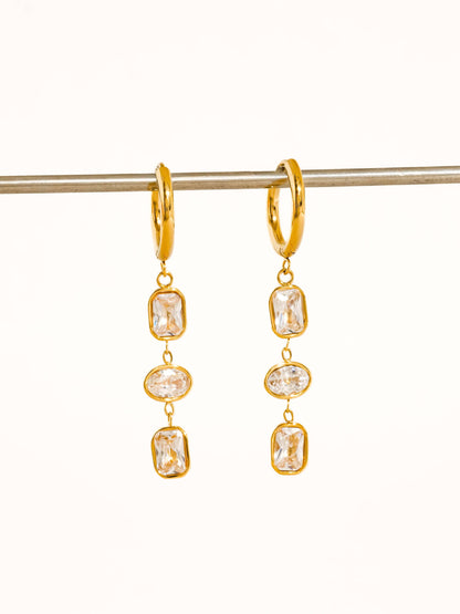 Sunniva Triple Drop Earrings