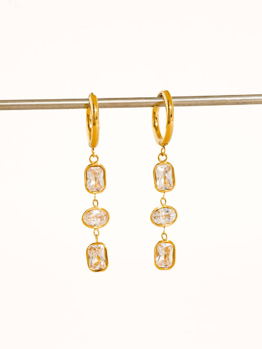 Sunniva Triple Drop Earrings