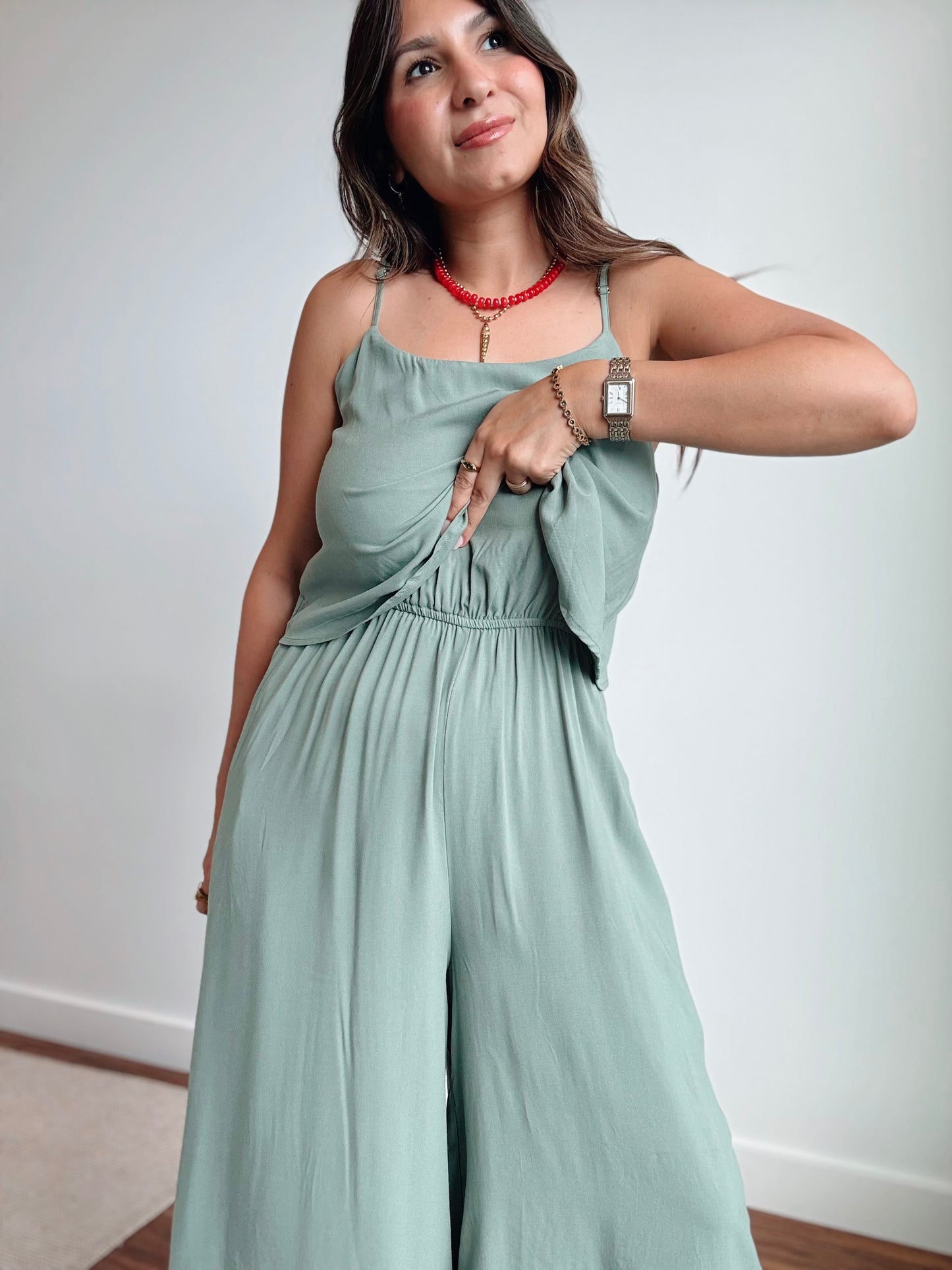 Sage Summer Jumpsuit