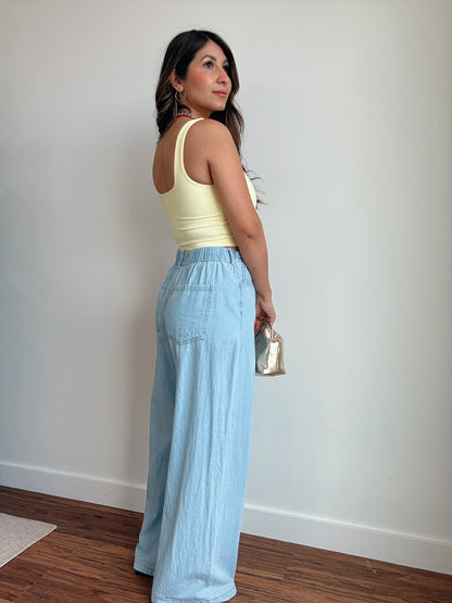 Lemon Ribbed Tank