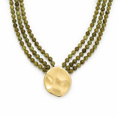 Draped Green Necklace