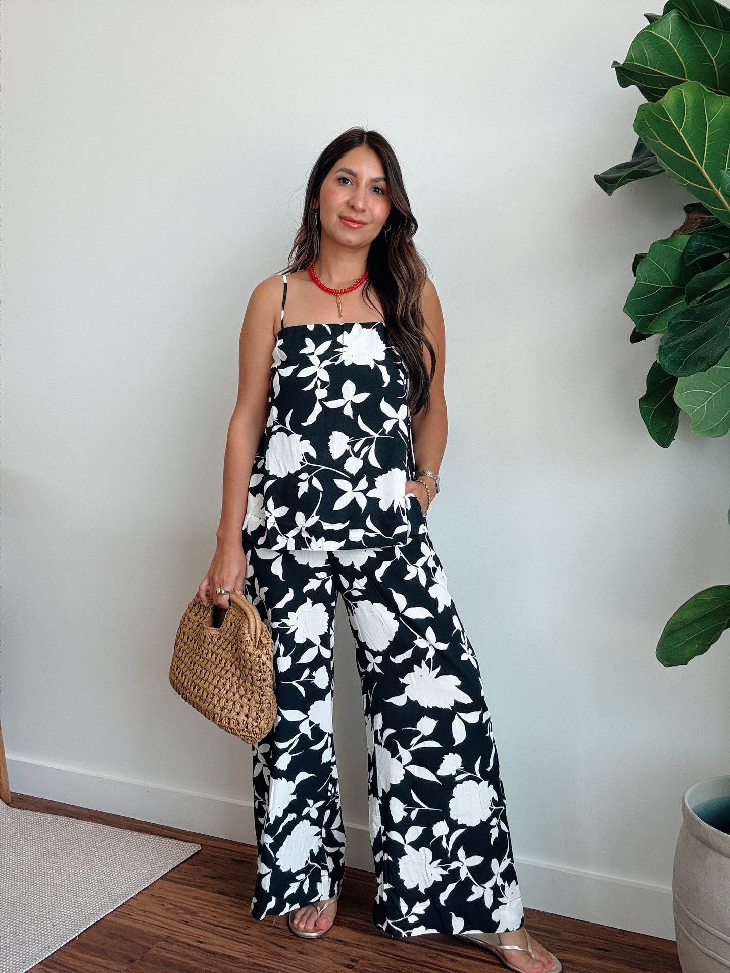 Chelseas Floral Flounce Top