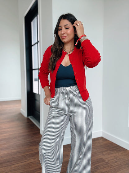 Candy Red Cardigan