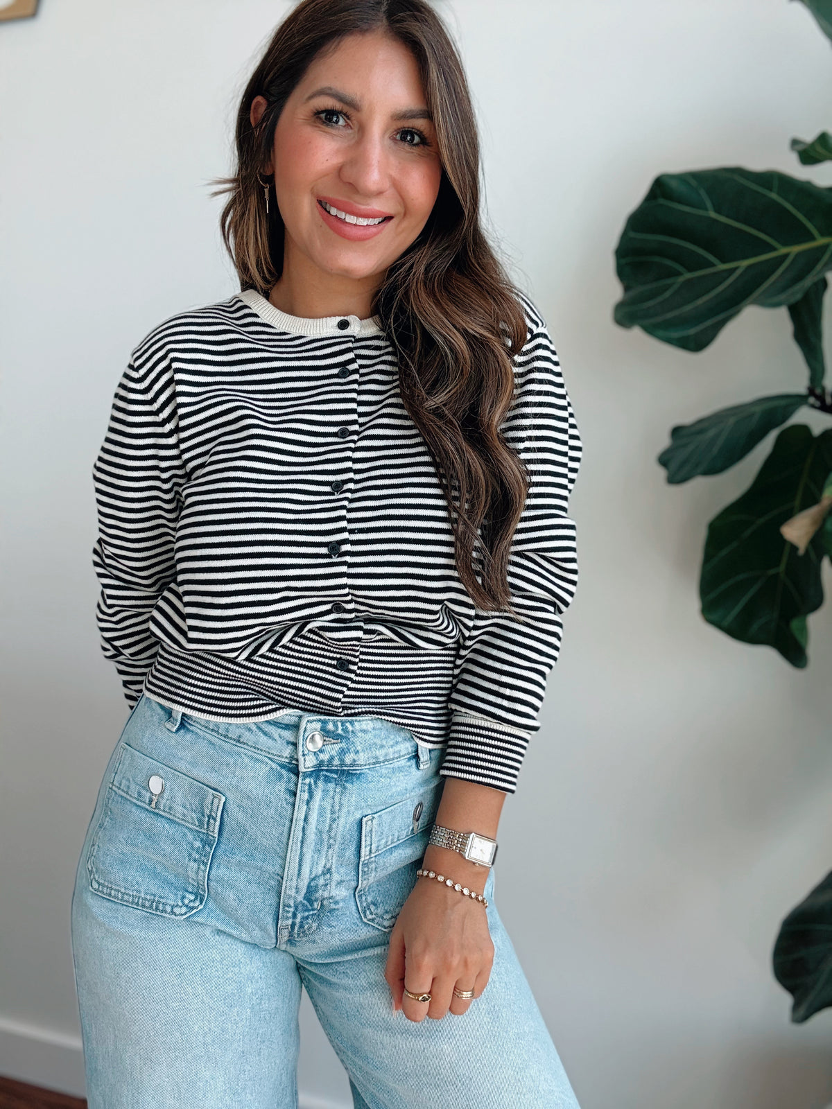 Striped Knit Long Sleeve