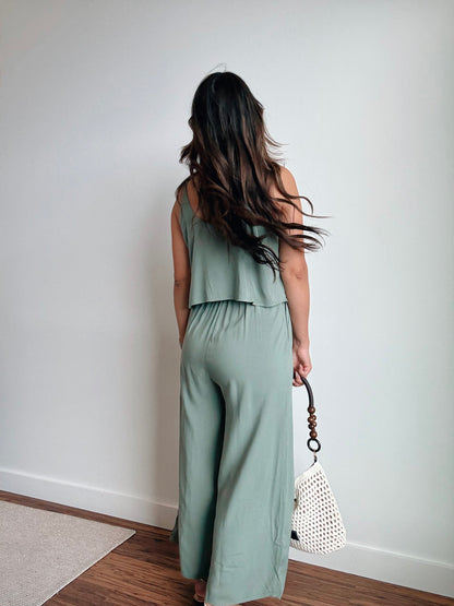 Sage Summer Jumpsuit