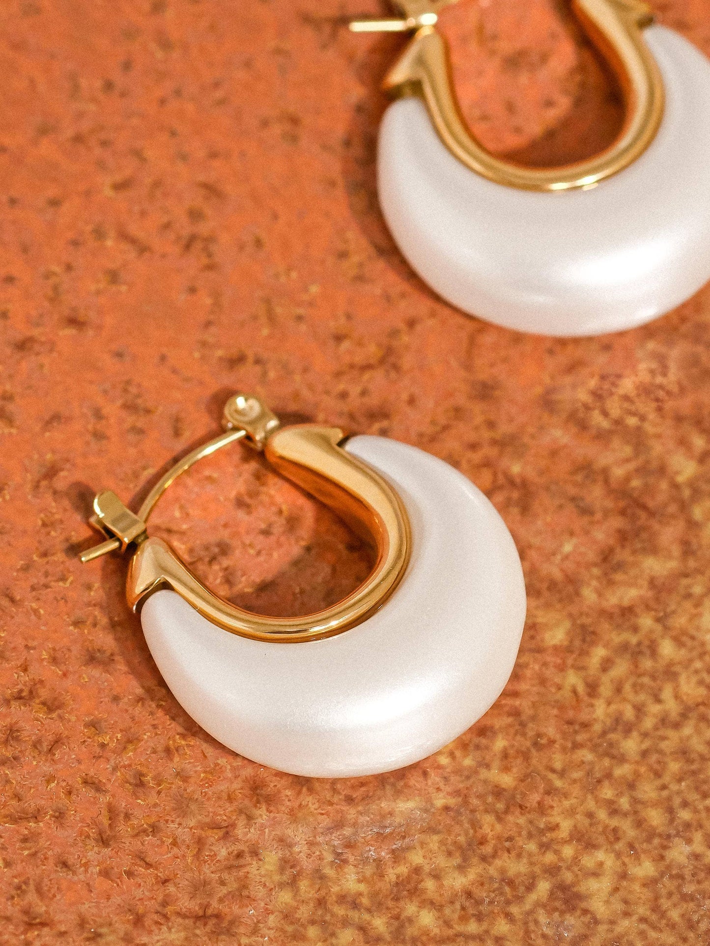 Roselle Teardrop Hoop Earrings