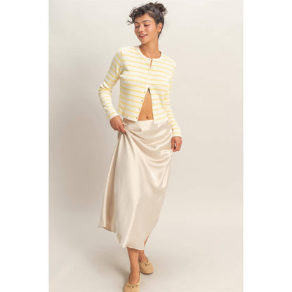 Striped Yellow Cardigan