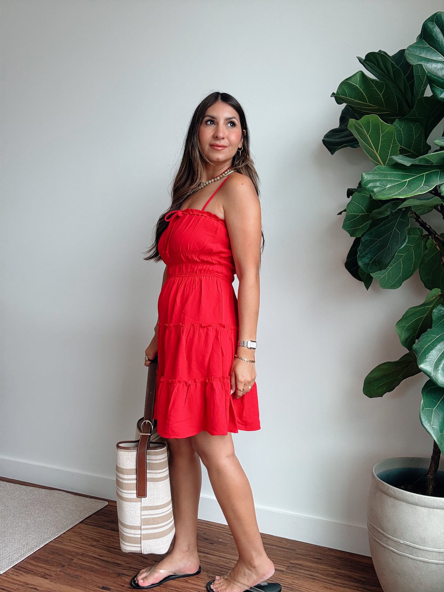 Tomato Red Mini Dress
