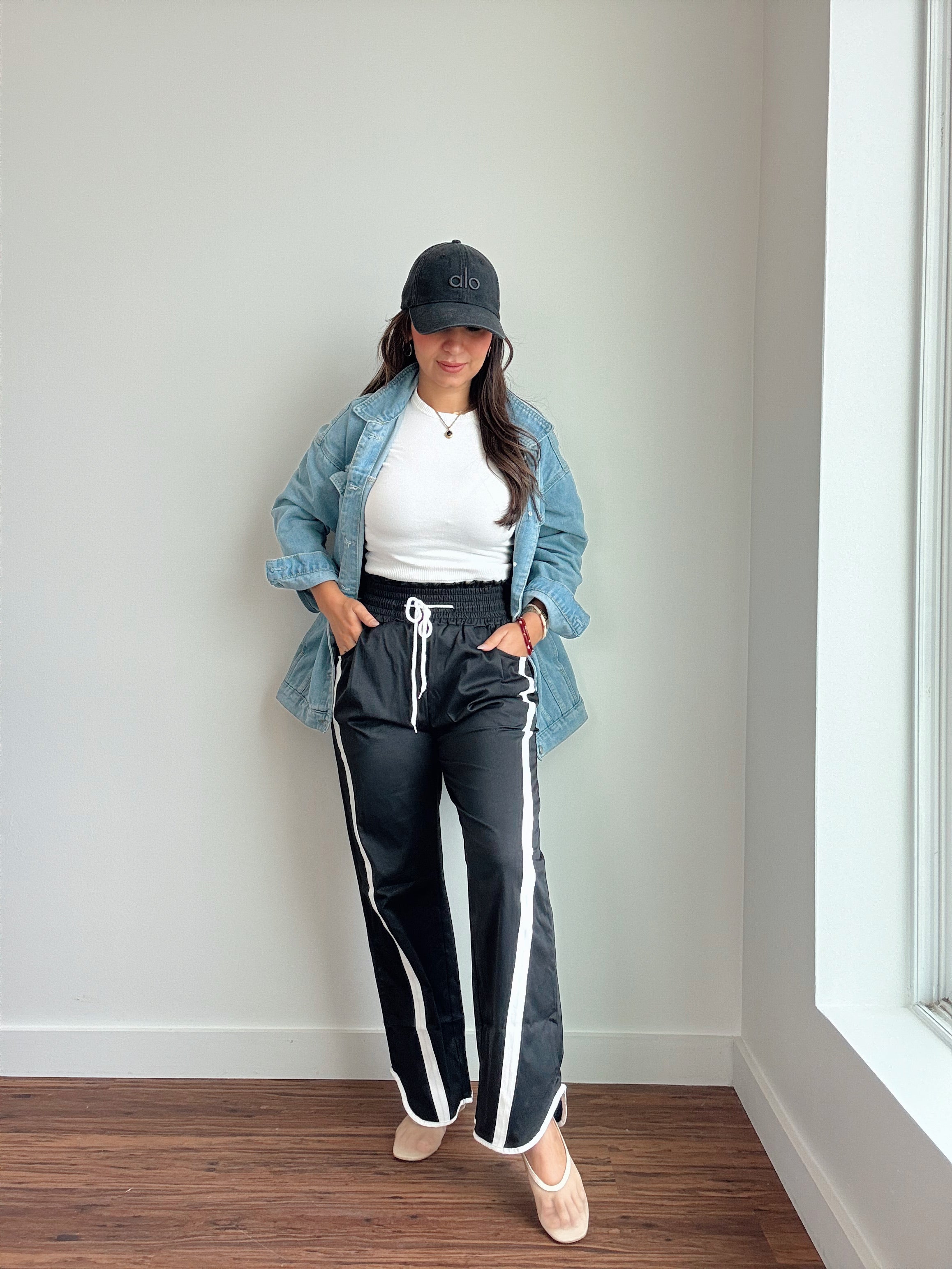 Iconic Black Track Pants – Foxtail Boutique XO