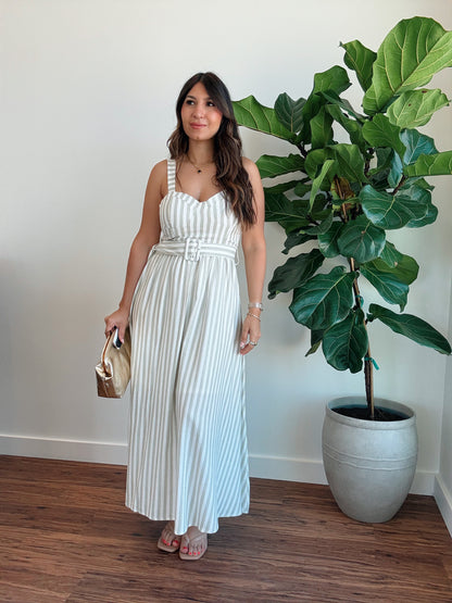 Pistachio Striped Dress
