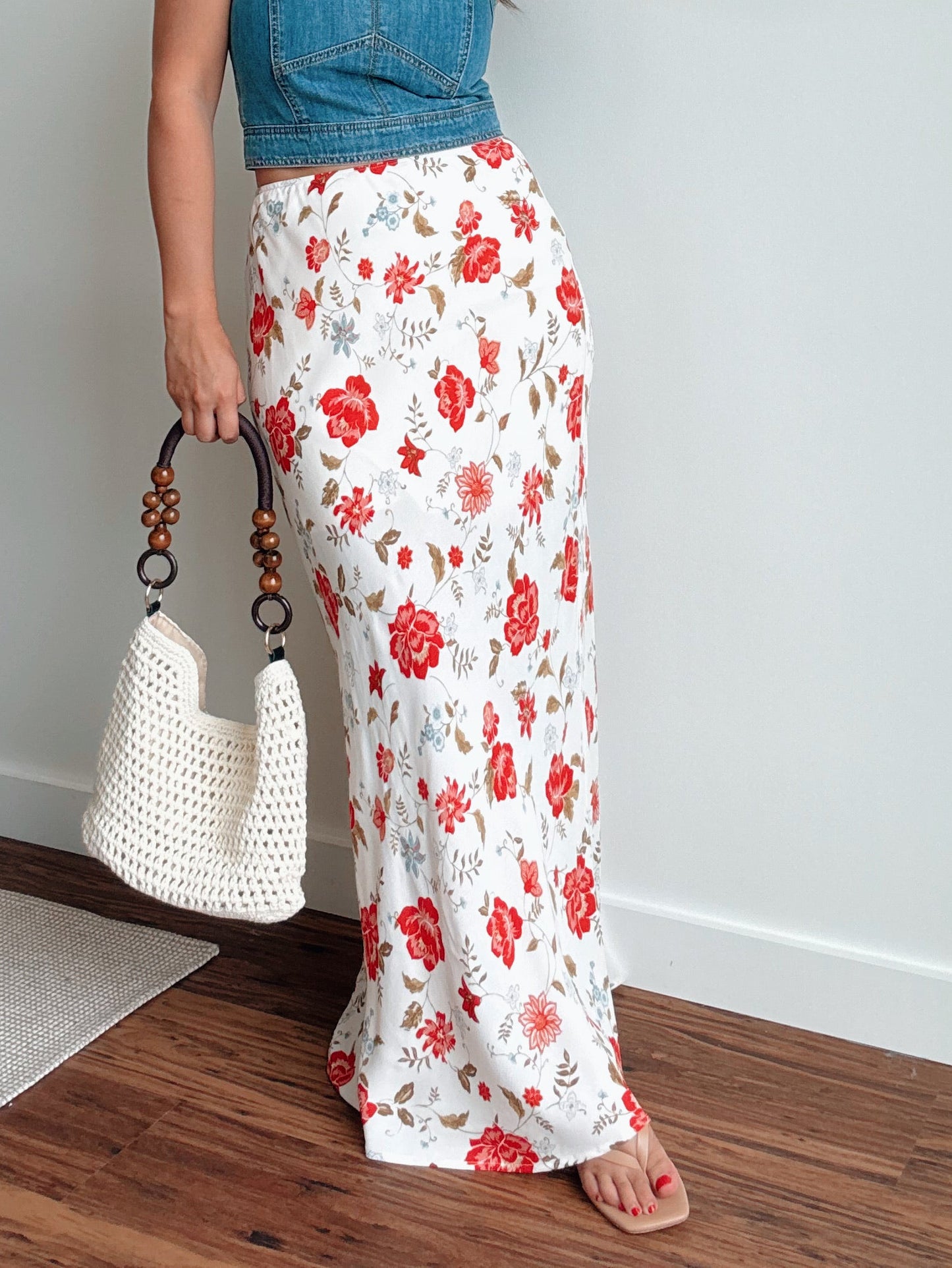 Garden Floral Slip Skirt