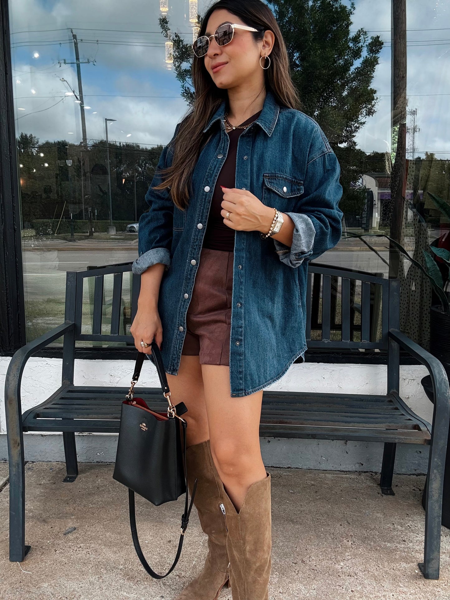 Willow Dark Denim Shacket