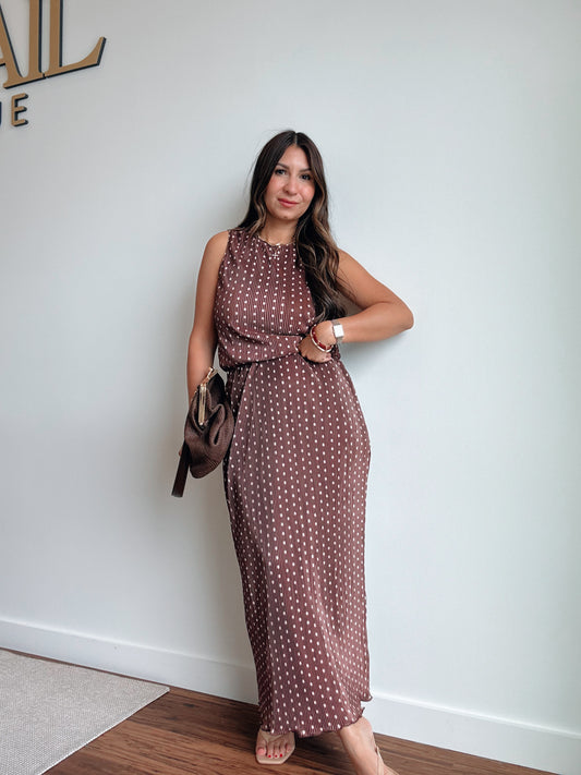 Brown Dot Skirt