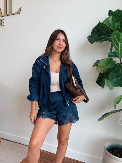 Navy Bomber Jacket
