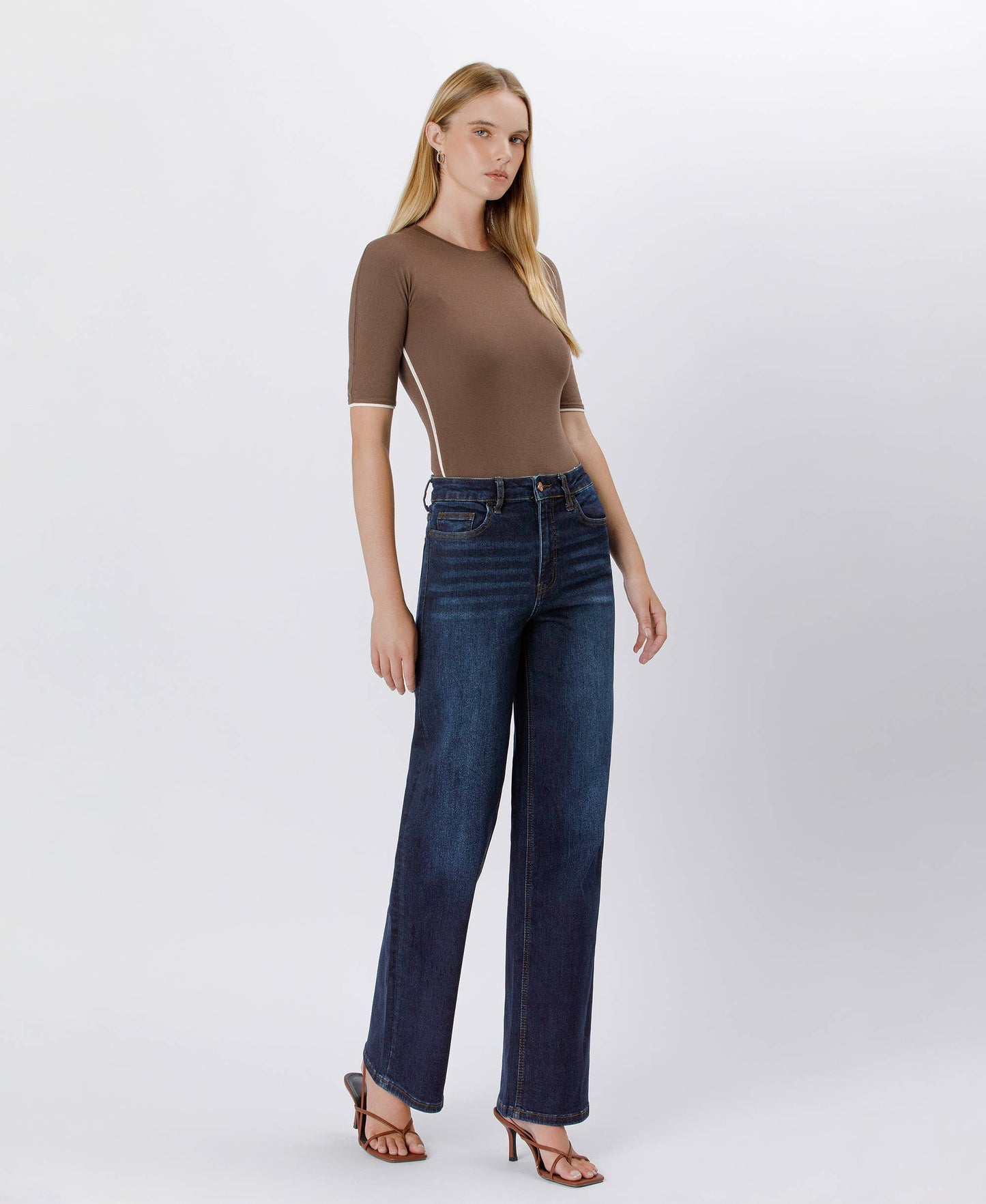 Dark Wash Wide Leg Jeans
