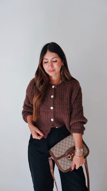 Fluffy Coco Cardigan Sweater