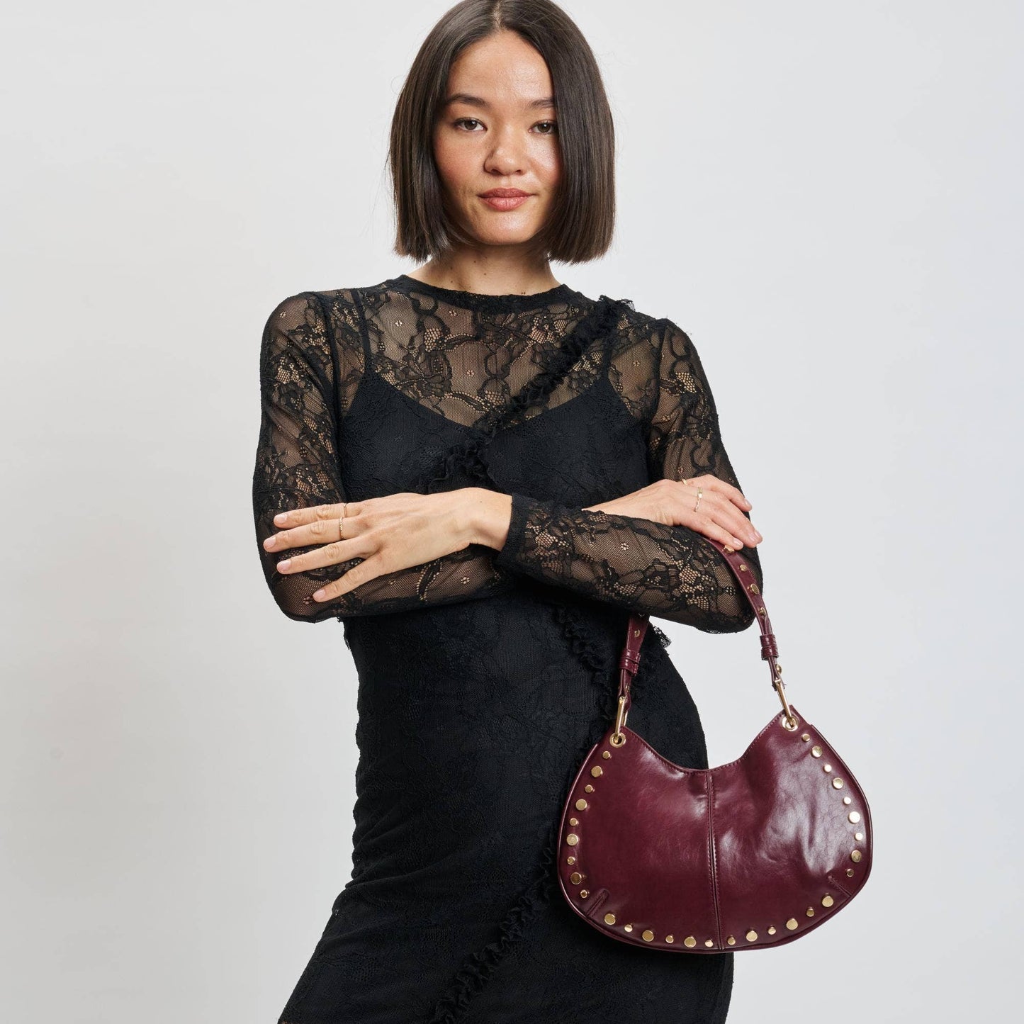 Nova Burgandy Crossbody