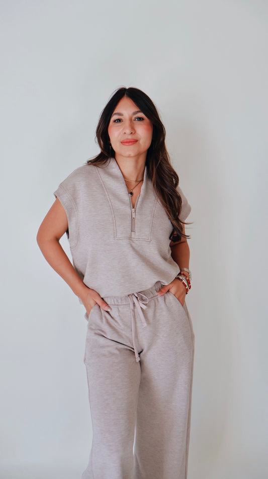 Lux Mocha Leasure Top