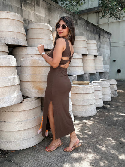Cross Back Bodycon Dress