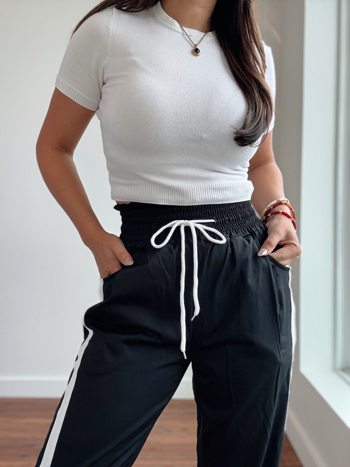 Iconic Black Track Pants