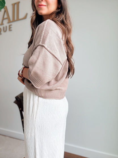 Julia Taupe Sweater