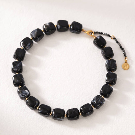 Chunky Black Necklace