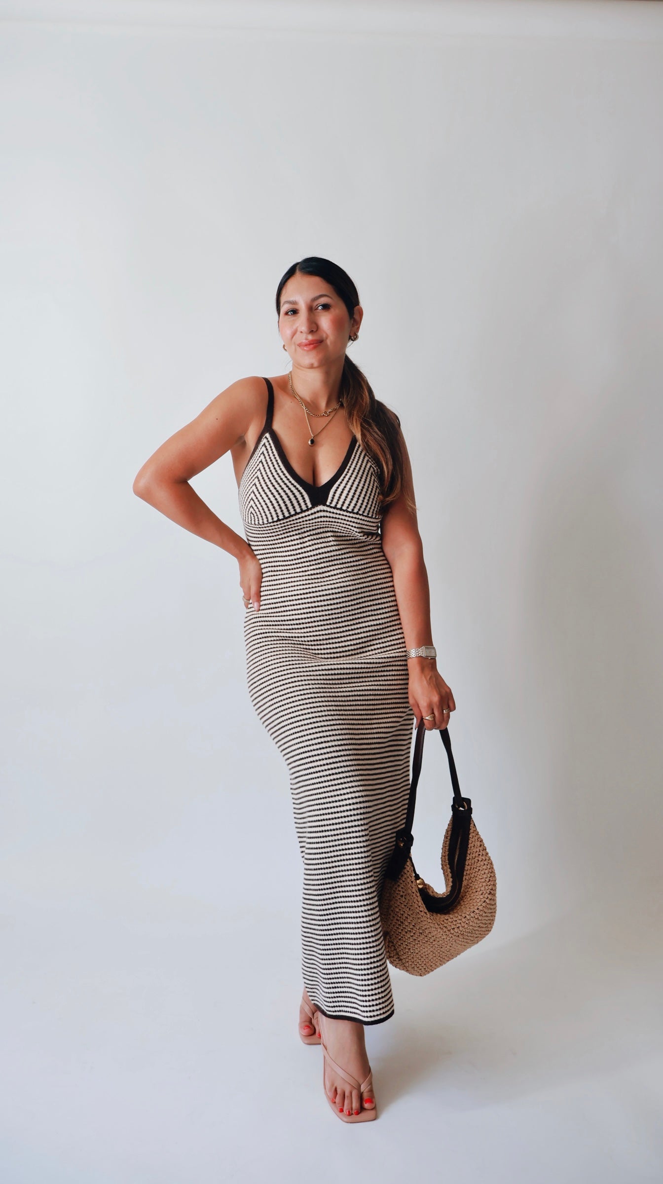 Chocolate Knit Maxi Dress