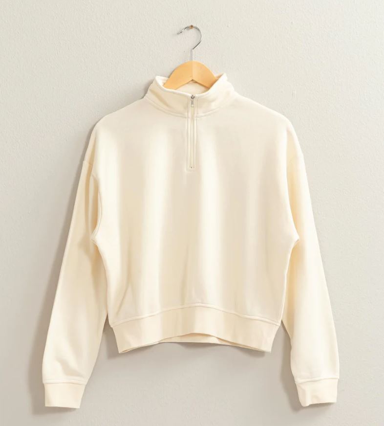 Ivory Minimalist Sweatshirt