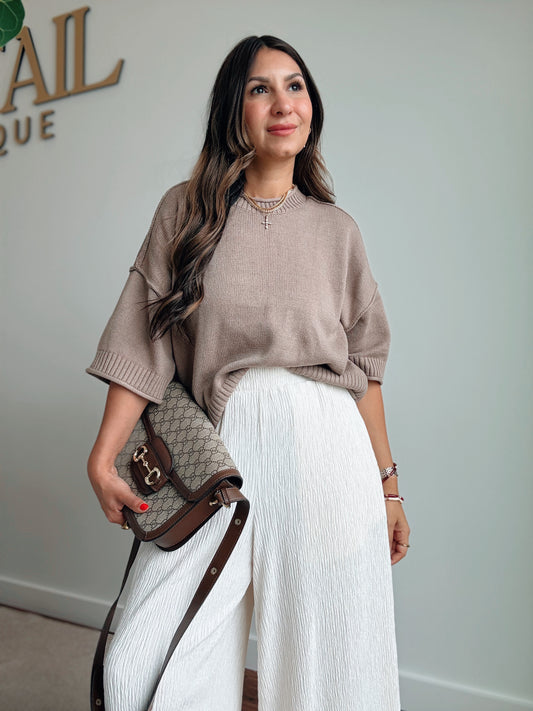 Julia Taupe Sweater