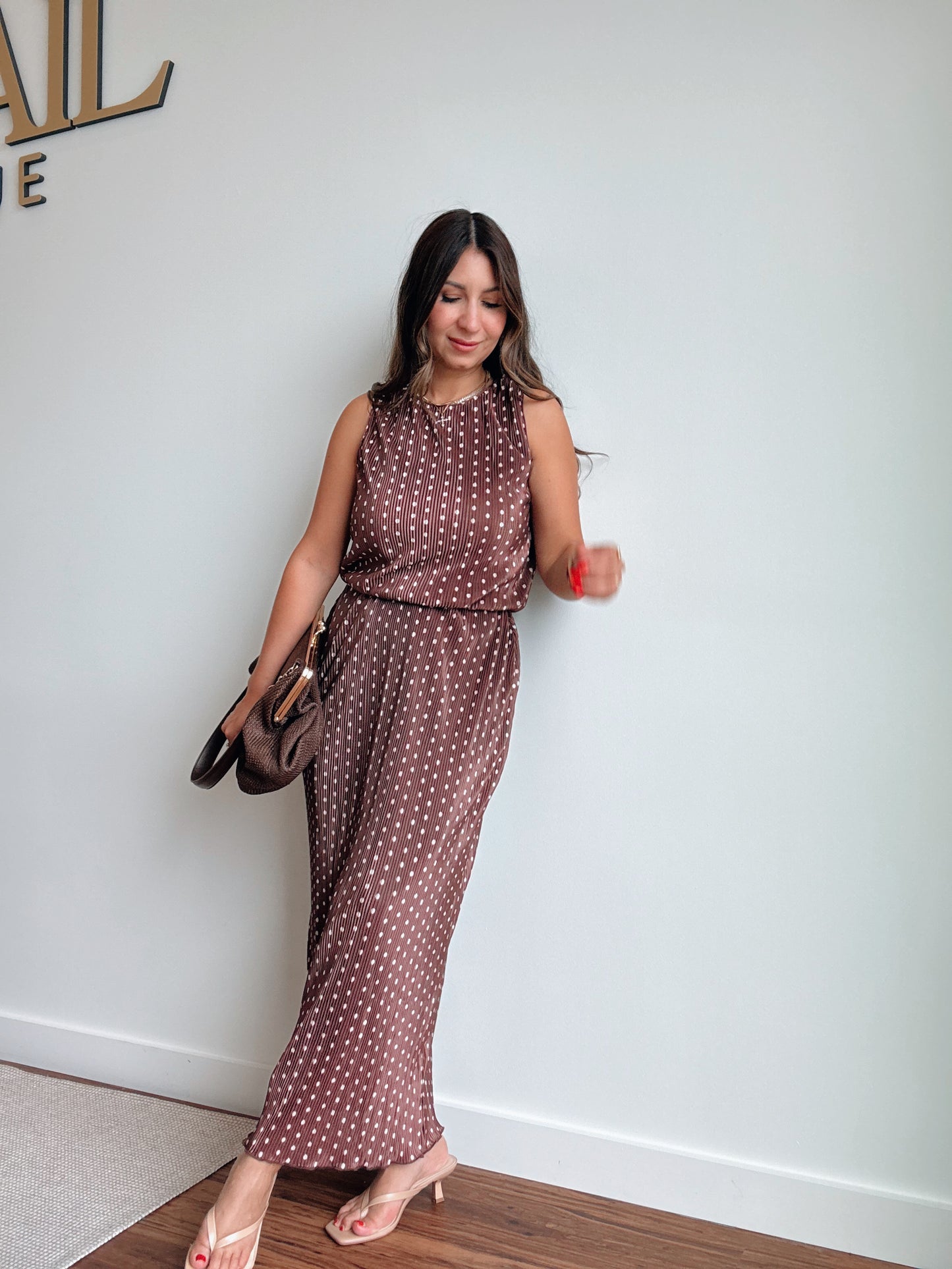 Brown Dot Skirt