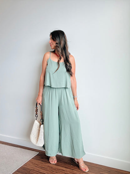 Sage Summer Jumpsuit