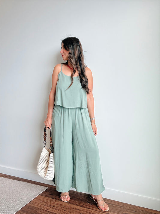 Sage Summer Jumpsuit