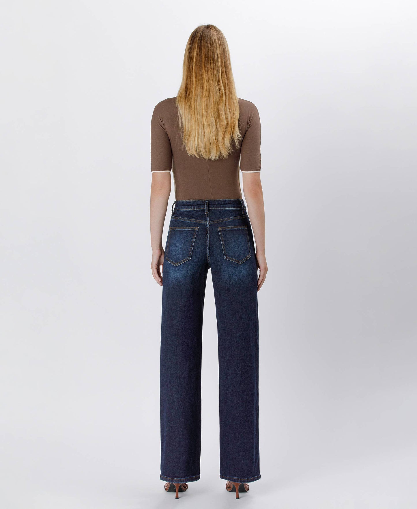 Dark Wash Wide Leg Jeans