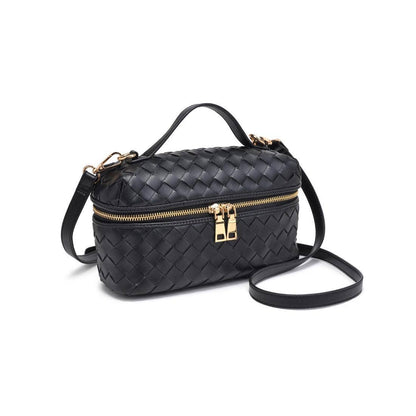 Richie Black Woven Crossbody