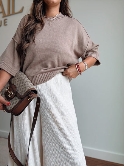Julia Taupe Sweater