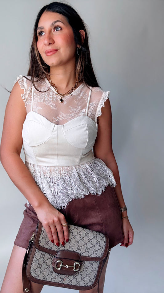 Soft Lace Corset Top