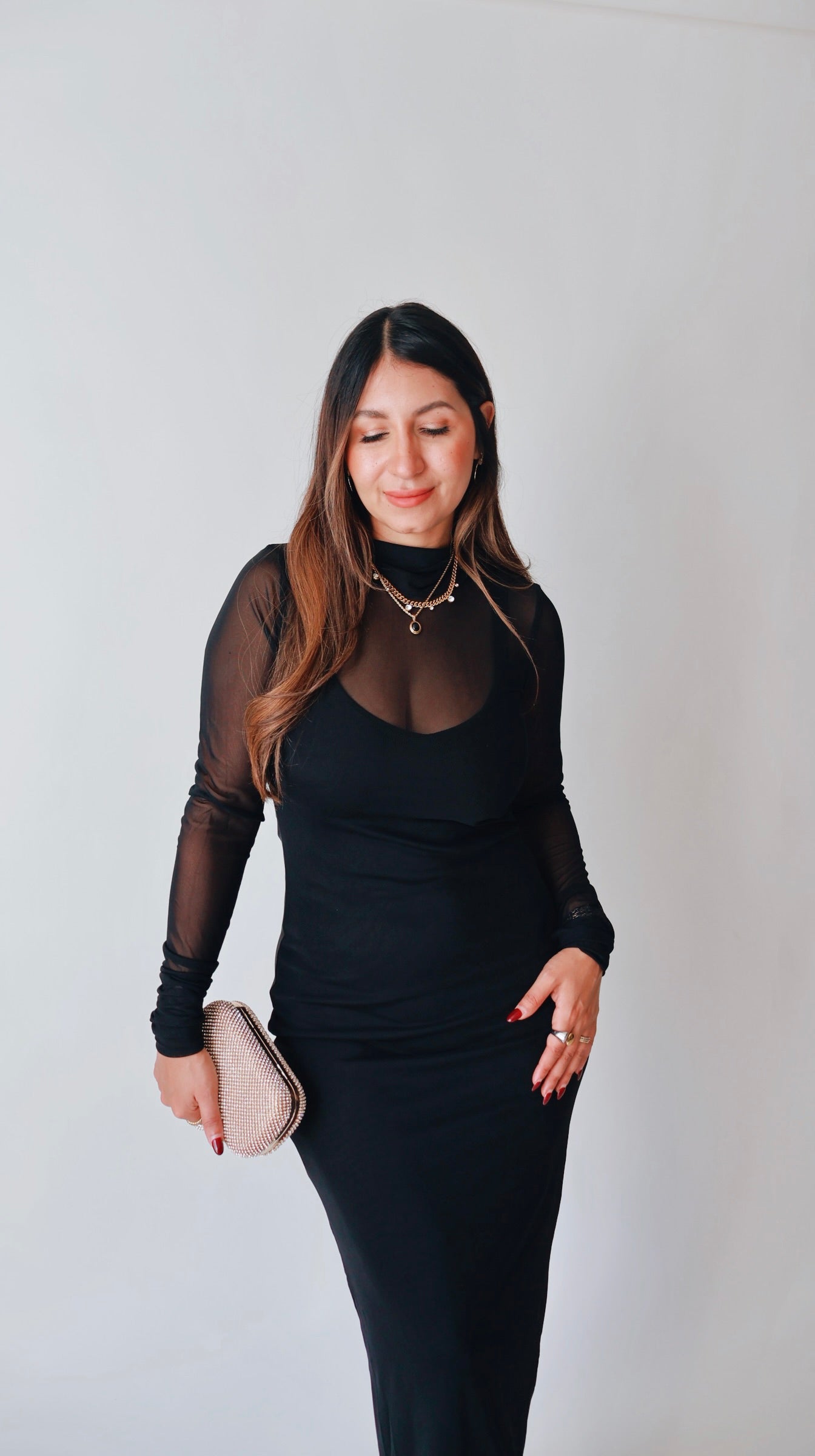 Black Mesh Sheer Maxi Dress – Foxtail Boutique XO