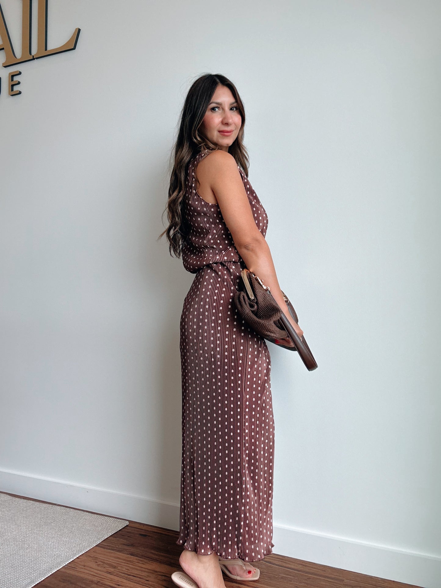 Brown Dot Skirt